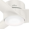 image:imageHunter Fan 54 inch Ceiling Fan with Light Outdoor or Indoor White Ceiling Fan for Porch Living Room Office Kitchen Garage 3 Blades Renewed
