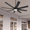 image:imageHunter Fan 60 Inch Matte Black IndoorOutdoor Ceiling Fan with Light and Remote Control for Farmhouse Patio Bedroom Living Room Office Basement Kitchen Renewed CC5C26C36