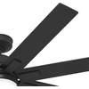 image:imageHunter Fan 60 Inch Matte Black IndoorOutdoor Ceiling Fan with Light and Remote Control for Farmhouse Patio Bedroom Living Room Office Basement Kitchen Renewed CC5C26C36