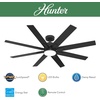 image:imageHunter Fan 60 Inch Matte Black IndoorOutdoor Ceiling Fan with Light and Remote Control for Farmhouse Patio Bedroom Living Room Office Basement Kitchen Renewed CC5C26C36