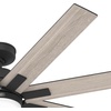 image:imageHunter Fan 60 Inch Matte Black IndoorOutdoor Ceiling Fan with Light and Remote Control for Farmhouse Patio Bedroom Living Room Office Basement Kitchen Renewed CC5C26C36