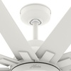 image:imageHunter Fan 60 inch Casual Matte White Outdoor Ceiling Fan with Light 10 Blades Renewed