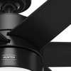 image:imageHunter Fan 60 inch Contemporary Matte Black Finish Outdoor Ceiling Fan with LED Light Kit RenewedMatte Black
