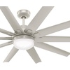 image:imageHunter Fan 60 inch Contemporary Matte Nickel Finish Outdoor Ceiling Fan with Light Kit Renewed