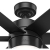 image:imageHunter Fan 72 inch Contemporary Matte Black Finish Outdoor Ceiling Fan with Light Kit Renewed