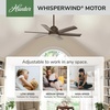 image:imageHunter Fan Outdoor or Indoor Ceiling Fan 52 in Matte Bronze Ceiling Fan with No Light for Patios Living Room Bedroom Garage 6 Blades Renewed