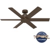 image:imageHunter Fan Outdoor or Indoor Ceiling Fan 52 in Matte Bronze Ceiling Fan with No Light for Patios Living Room Bedroom Garage 6 Blades Renewed