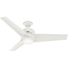 image:imageHunter Fan 54 inch Casual Fresh White IndoorOutdoor Ceiling Fan with LED Light Kit for Patio Farmhouse Bedroom Living RoomFamily Room Dining Room Kitchen Office Renewed