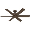 image:imageHunter Fan Outdoor or Indoor Ceiling Fan 52 in Matte Bronze Ceiling Fan with No Light for Patios Living Room Bedroom Garage 6 Blades Renewed
