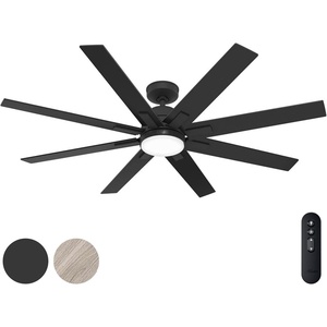 image:imageHunter Fan 60 Inch Matte Black IndoorOutdoor Ceiling Fan with Light and Remote Control for Farmhouse Patio Bedroom Living Room Office Basement Kitchen Renewed CC5C26C36