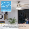 image:imageHunter Fonthill Indoor Ceiling Fan With Light Remote 52inch Fresh White Fast Install 6speeds Brushed NickelBrushed Nickel