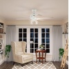 image:imageHunter Fonthill Indoor Ceiling Fan With Light Remote 52inch Fresh White Fast Install 6speeds Brushed NickelFresh White