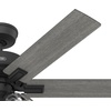 image:imageHunter Fonthill Indoor Ceiling Fan With Light Remote 52inch Fresh White Fast Install 6speeds Brushed NickelMatte Black