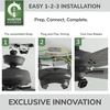 image:imageHunter Fonthill Indoor Ceiling Fan With Light Remote 52inch Fresh White Fast Install 6speeds Brushed NickelMatte Black