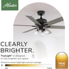 image:imageHunter Fonthill Indoor Ceiling Fan With Light Remote 52inch Fresh White Fast Install 6speeds Brushed NickelMatte Black
