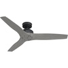 image:imageHunter 52 inch IndoorOutdoor Ceiling Fan and Wall Control Woodfield Matte Black Ceiling Fan 3 Speed WhisperWind Motor 51415 for Patios Bedrooms or Living Rooms