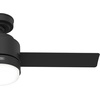 image:imageHunter Fan 44 Inch Casual Matte Black Finish Outdoor Ceiling Fan With LED Light Kit and Remote Control Renewed