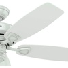 image:imageHunter Fan 48 inch Outdoor Damp Rated Ceiling Fan in White with 5 White Plastic Blades Renewed