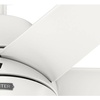 image:imageHunter Fan 60 inch Ceiling Fan with Light Outdoor or Indoor White Ceiling Fan for Porch Living Room Office Kitchen Garage 6 Blades Renewed