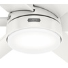image:imageHunter Fan 60 inch Ceiling Fan with Light Outdoor or Indoor White Ceiling Fan for Porch Living Room Office Kitchen Garage 6 Blades Renewed