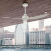image:imageHunter Fan Outdoor or Indoor Ceiling Fan 60 in Matte White Ceiling Fan with Remote and No Light for Patios Living Room Bedroom Garage 3 Blades Renewed