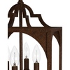 image:imageHunter  Highland Hill 4Light Textured Rust Medium Size Pendant Light Dimmable Formal Style Lantern Shaped for Bedrooms Kitchens Dining Living Rooms  19980