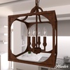 image:imageHunter  Highland Hill 4Light Textured Rust Medium Size Pendant Light Dimmable Formal Style Lantern Shaped for Bedrooms Kitchens Dining Living Rooms  19980