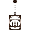 image:imageHunter  Highland Hill 4Light Textured Rust Medium Size Pendant Light Dimmable Formal Style Lantern Shaped for Bedrooms Kitchens Dining Living Rooms  19980