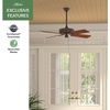 image:imageHunter 52 inch IndoorOutdoor Ceiling Fan Original Chestnut Brown Ceiling Fan 3 Speed 53883 for Patios Pergolas Bedrooms or Living Rooms