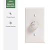 image:imageHunter 52 inch IndoorOutdoor Ceiling Fan and Wall Control Woodfield Matte Bronze Ceiling Fan 3 Speed WhisperWind Motor 51417 for Patios Bedrooms or Living Rooms