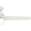 image:imageHunter Fan 52 Inch Fresh White IndoorOutdoor Ceiling fan with Lights and Remote Control for Farmhouse Porch Bedroom Living Room Office Basement Kitchen Dining Room Renewed
