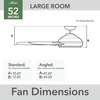 image:imageHunter Fan 52 inch Ceiling Fan with No Light Outdoor or Indoor Noble Bronze Ceiling Fan with Pull Chain for Kids Room Porch Living Room Office Kitchen Garage 3 Blades Renewed