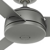 image:imageHunter Fan 52 inch Contemporary Matte Silver Outdoor Ceiling Fan with 3 Blades Renewed