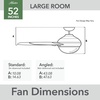 image:imageHunter Fan Outdoor or Indoor Ceiling Fan 52 in Matte Silver Ceiling Fan with Light for Patios Living Room Bedroom Garage 5 Blades Renewed