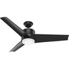 image:imageHunter Fan 54 inch Ceiling Fan with Light Outdoor or Indoor Black Ceiling Fan for Porch Living Room Office Kitchen Garage 3 Blades Renewed