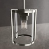 image:imageHunter  Astwood 1Light Matte Black Mini Pendant Light Dimmable Caged Style Cylinder Shaped for Bedrooms Kitchens Dining Living Rooms  19005Polished Nickel Finish