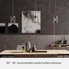 image:imageHunter  Astwood 1Light Matte Black Mini Pendant Light Dimmable Caged Style Cylinder Shaped for Bedrooms Kitchens Dining Living Rooms  19005Polished Nickel Finish
