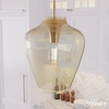 image:imageHunter  Vidria 1Light Alturas Gold Medium Size Pendant Light Dimmable Formal Style Bell Shaped for Bedrooms Kitchens Dining Living Rooms  45236
