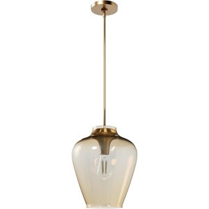 image:imageHunter  Vidria 1Light Alturas Gold Medium Size Pendant Light Dimmable Formal Style Bell Shaped for Bedrooms Kitchens Dining Living Rooms  45236