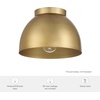 image:imageHunter  Erling 1Light Small Flush Mount Light Dimmable Modern Style Dome Shaped for Bedrooms Kitchens Dining Living Rooms Bathrooms Matte BlackLuxe Gold