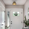 image:imageHunter  Erling 1Light Small Flush Mount Light Dimmable Modern Style Dome Shaped for Bedrooms Kitchens Dining Living Rooms Bathrooms Matte BlackLuxe Gold