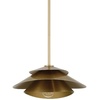 image:imageHunter  Hiro 1Light Medium Size Pendant Light Dimmable Modern Style Cone Shaped for Bedrooms Kitchens Dining Living Rooms Matte BlackAlturas Gold
