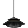 image:imageHunter  Hiro 1Light Medium Size Pendant Light Dimmable Modern Style Cone Shaped for Bedrooms Kitchens Dining Living Rooms Matte BlackMatte Black