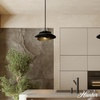 image:imageHunter  Hiro 1Light Medium Size Pendant Light Dimmable Modern Style Cone Shaped for Bedrooms Kitchens Dining Living Rooms Matte BlackMatte Black