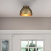image:imageHunter  Erling 1Light Small Flush Mount Light Dimmable Modern Style Dome Shaped for Bedrooms Kitchens Dining Living Rooms Bathrooms Matte BlackLuxe Gold