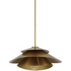 image:imageHunter  Hiro 1Light Medium Size Pendant Light Dimmable Modern Style Cone Shaped for Bedrooms Kitchens Dining Living Rooms Matte BlackAlturas Gold