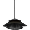 image:imageHunter  Hiro 1Light Medium Size Pendant Light Dimmable Modern Style Cone Shaped for Bedrooms Kitchens Dining Living Rooms Matte BlackMatte Black
