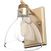 image:imageHunter  Van Nuys 1Light Alturas Gold Medium Size Sconce Light Dimmable Transitional Style for Bedrooms Kitchens Foyers Bathrooms  19299