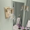 image:imageHunter  Van Nuys 1Light Alturas Gold Medium Size Sconce Light Dimmable Transitional Style for Bedrooms Kitchens Foyers Bathrooms  19299