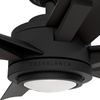 image:imageCasablanca Fan 65 inch Ceiling Fan with Light and Remote Outdoor or Indoor Matte Black Ceiling Fan for Porch Living Room Office Kitchen Garage 6 Blades Renewed
